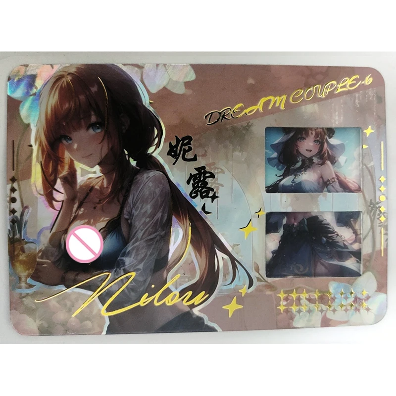 Dea storia Dream coppia ACG sexy Film card Nilou Yae Miko Kuki Shinobu Ningguang Yelan boy Toy collection regalo di compleanno