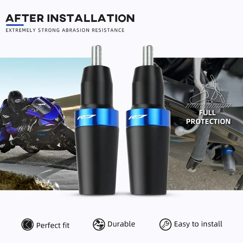 Frame Slider Crash Protector for YAMAHA YZFR7 R7 2024 Motorcycle Engine Guard Falling Protection Bobbins Pad YZF-R7 2021-2024