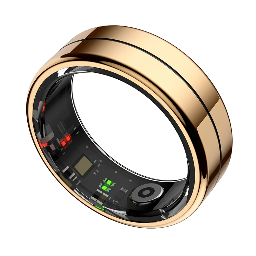 

New Smart Ring Men Women with Charging Case, Heart Rate Sleep Monitoring, Gesture Control, 5ATM Waterproof Smartring