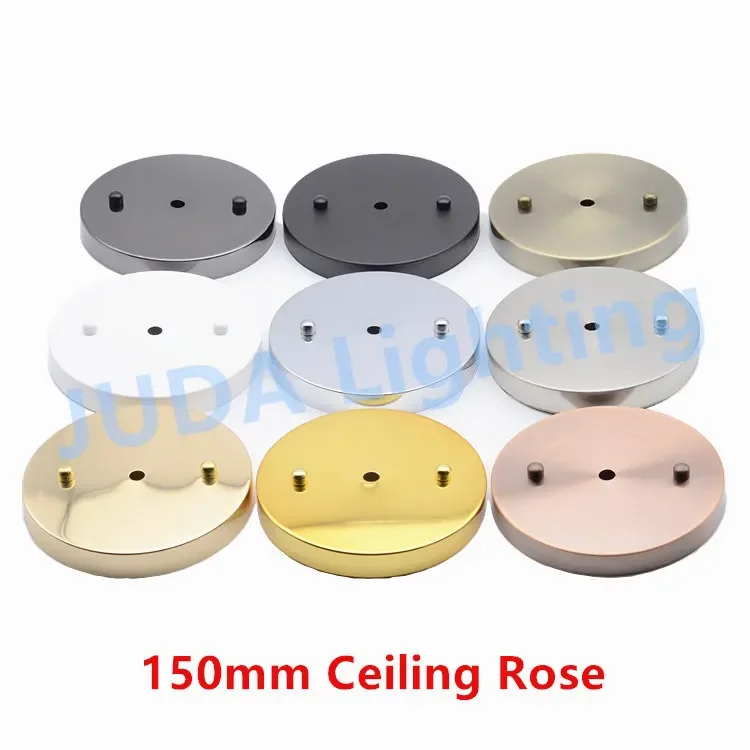 JUDA lighting accessories 150mm ceiling plate ceiling rose for led crystal lamp vintage E27 lamp holder base ceiling canopy diy