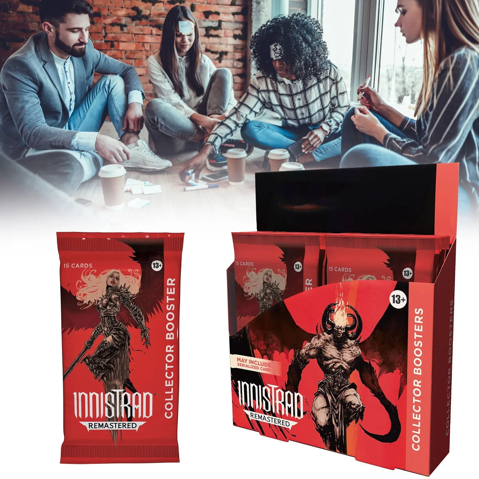 

Innistrad Remastered Collector Boosters Box 12 Packs, 180 Cards Perfect For The Gathering Enthusiasts
