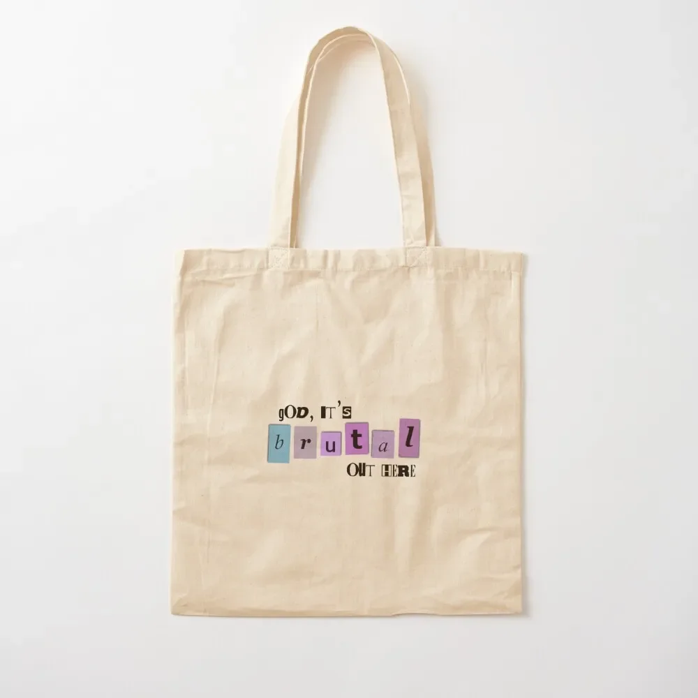 

brutal ransom lettering Tote Bag Women's shopper women bag Fabric bag Handbags women