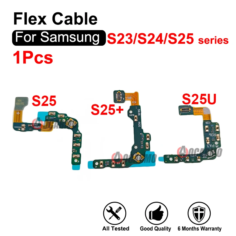 For Samsung Galaxy S23+ S23U S24 Plus S25 Ultra Top Signal Antenna Connection Earpiece Flex Cable