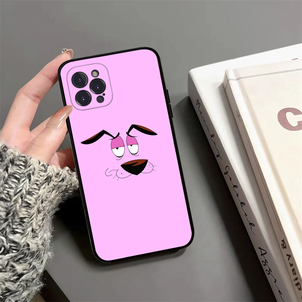D-Dog-Courage-The-Cowardlys Phone Case For iPhone 15 14 13 12 Mini 11 Pro XS Max X XR SE 6 7 8 Plus Soft Silicone Cover image 5