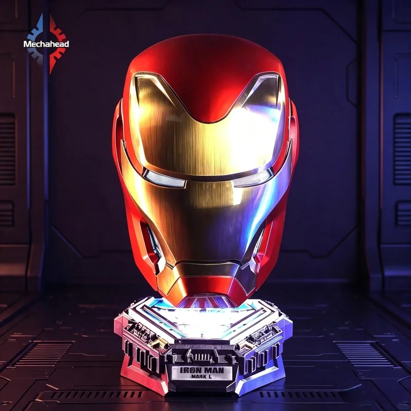 MK50 Iron Man Wearable Helmet Voice Control Design Cosplay Desk Ornament Decoration Collectible Birthday Gift For Anime Fans