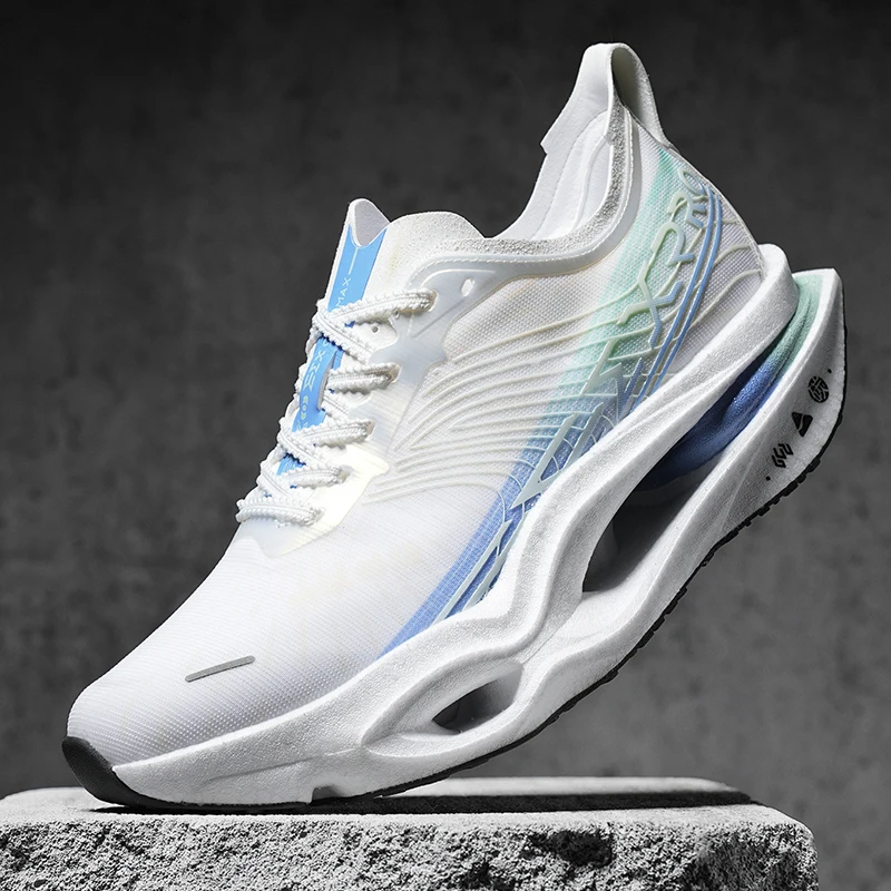 Couple Carbon Plate Running Shoes Ultra-Light Breathable Anti-Slip Sport Shoes Shock Absorption Wear Resistant Casual Sneakers view 6