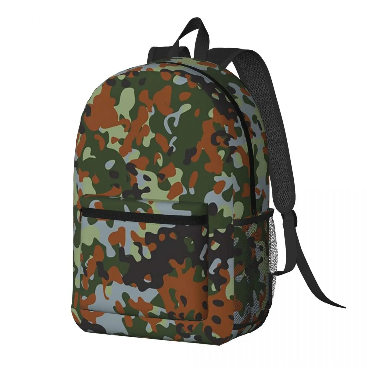 

Splintertarn German WW2 Camouflage Army Military Camo Backpack Daypack Kids BookBag School Bag Shoulder Bags for Men Women