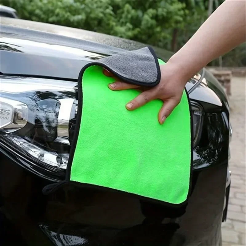 5/15pcs Microfiber Cleaning Towel Car Cleaning Cloths Car Detailing Drying Microfiber Towel Household Washing Wipe Rag Tool