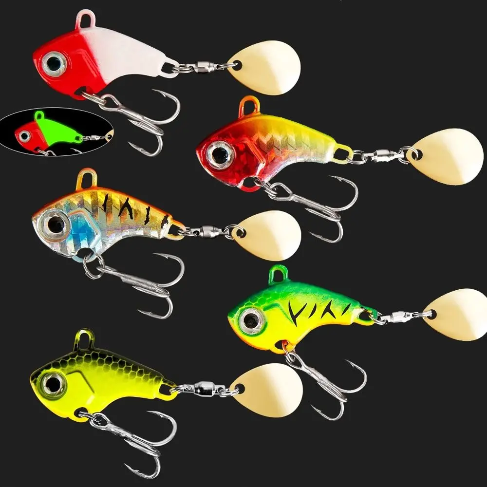 5Pcs/Box Soft Bait Fishing Lure Set Hard Metal Spinner Artificial Fishing Bait Jig Spoon Mandarin Fish Bait