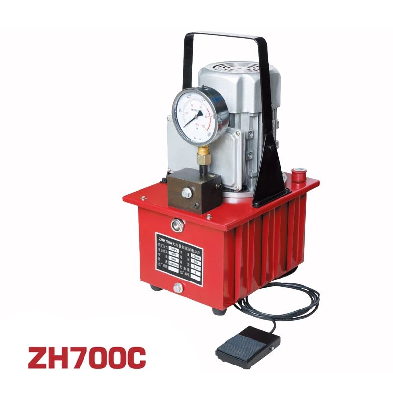 

ZH700C Light Weight Electric Hydraulic Powered Pump With Oil Capacity 700 bar