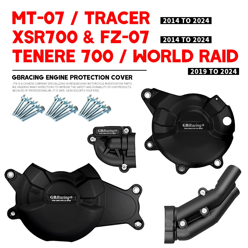 

GB Racing Engine Protect Cover MT07 FZ07 XSR700 TENERE 700 For YAMAHA 2014-2024 Motorcycle Protection Cover Accessories Parts