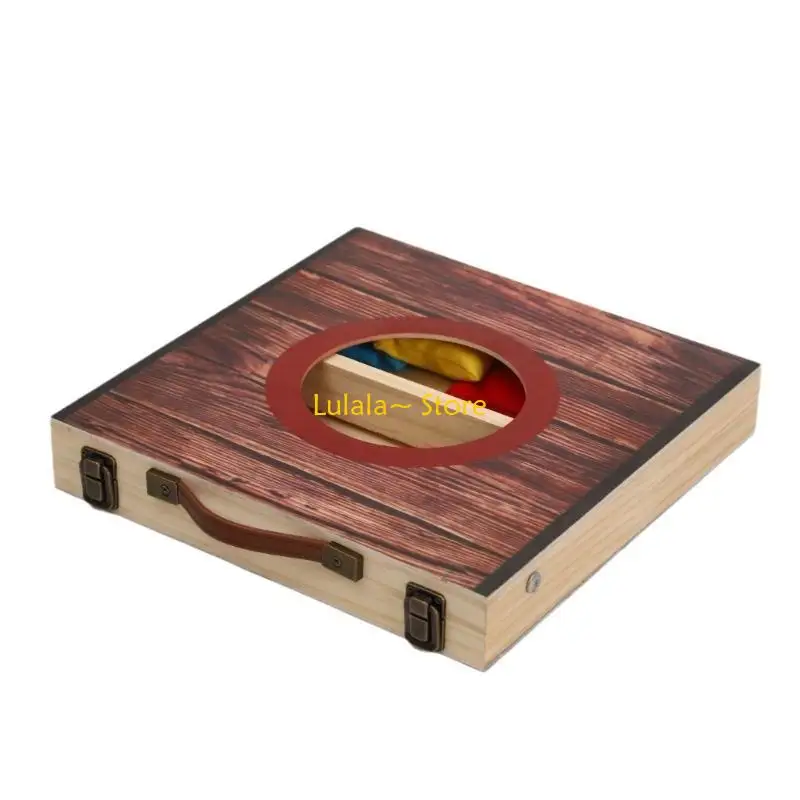 Conjunto tabuleiro para jogos arremesso ao ar livre Y4QA com sacos feijão para reuniões no quintal