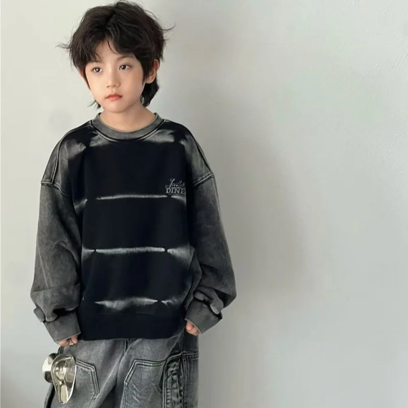 

Children Clothes Kids Handsome Hoodie Spring Autumn Trendy Sweatshirts Boys Korean Style Fashionable Kids Casual Hoodie Top