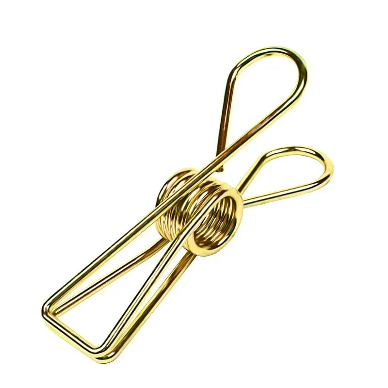 2pcs/set Metal Binder Clip Office School Stationery Paper Clips File Document Management Clips Organizer