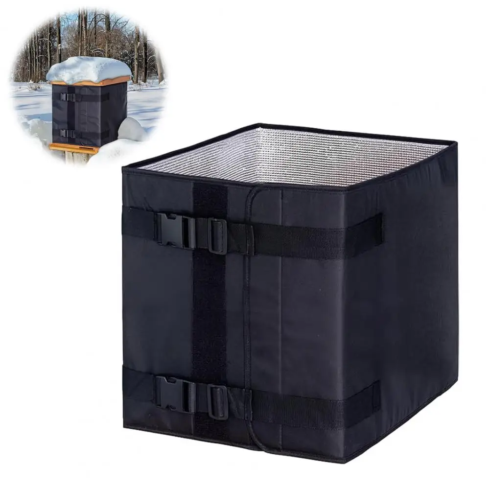 Adjustable Beehive Winter Insulation Winter Beehive Wrap for 8 10 Frame Hives Insulated 600d Oxford Cloth Cover Adjustable