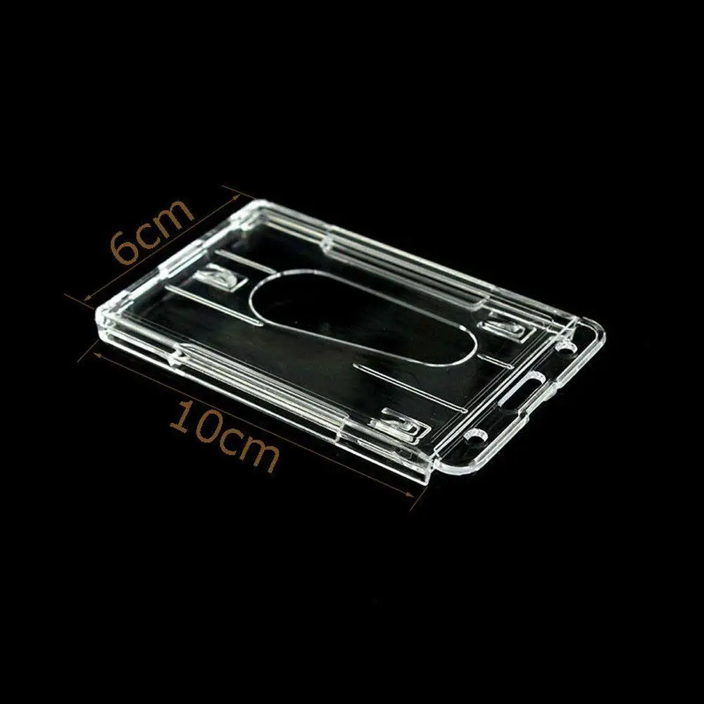 High Quality Credit Card Holder Vertical Hard Plastic Vertical Design Cutting Sleeve Double-sided Use Card Sets Cutting Ferrule