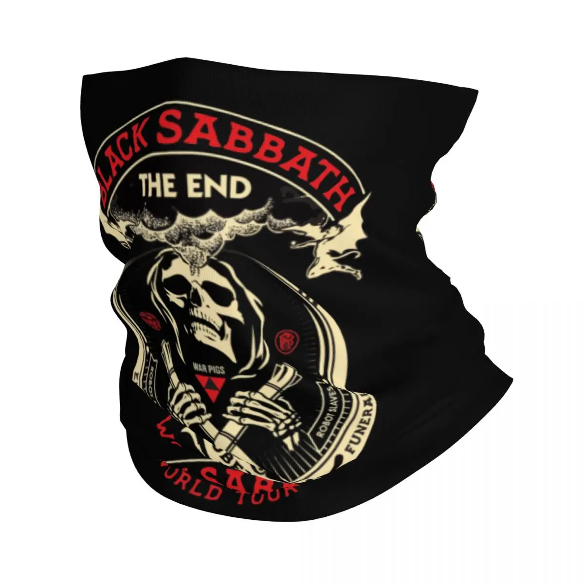 Independent Selalau Bandana Neck Gaiter Black Rock Band Sabbaths Face Scarf Warm Cycling Scarf Cycling Unisex Adult All Season