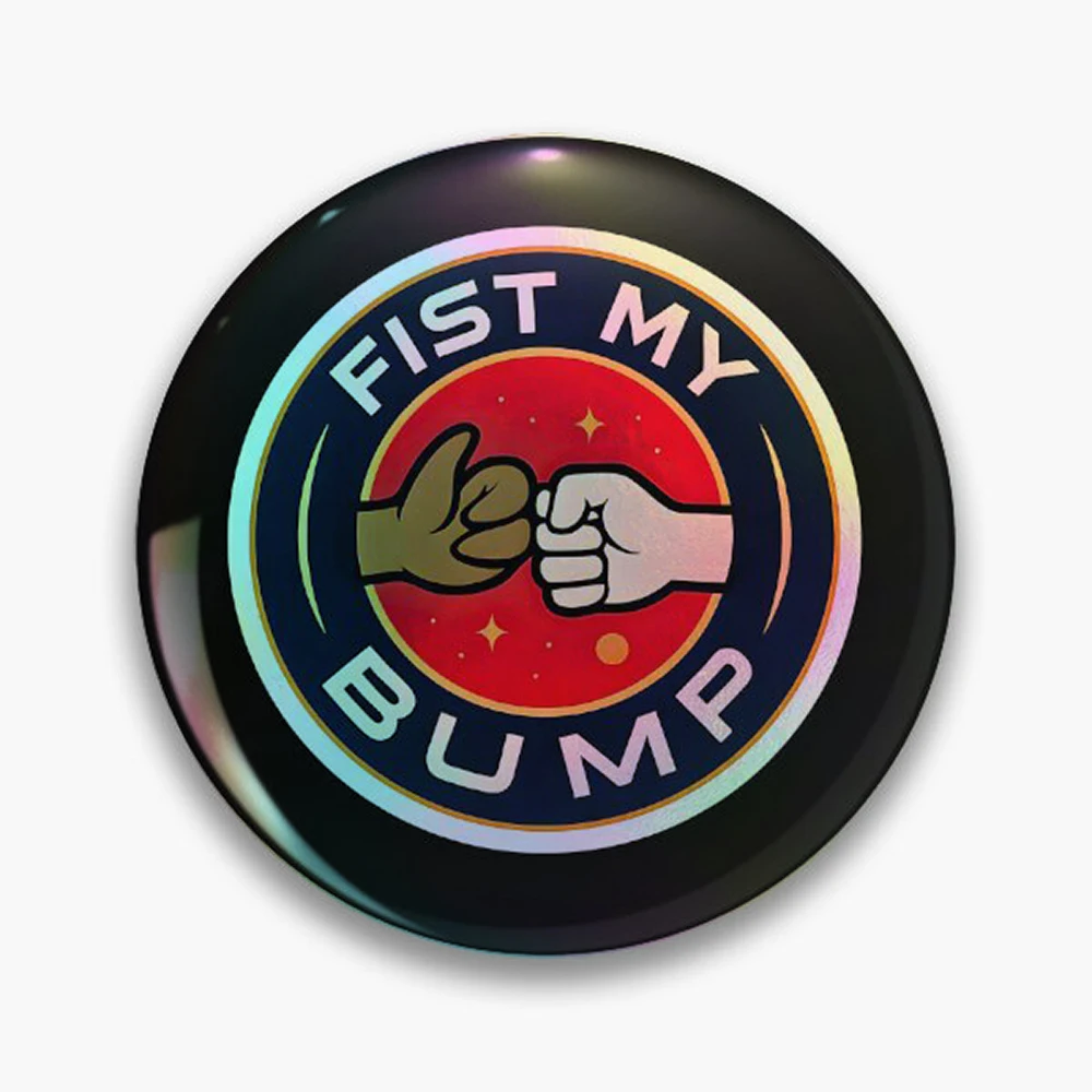 Project Hail Mary Fist My Bump Rocky The Alien Pin Holographic Star Heart Pin Brooches Laminated Button Fashion Accessory