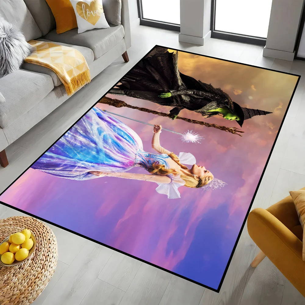 뮤지컬 판타지 영화 w-wicked for good 작은 카펫 러그 홈 데코 침실 매트 복도 발코니 입구 도어매트 장식