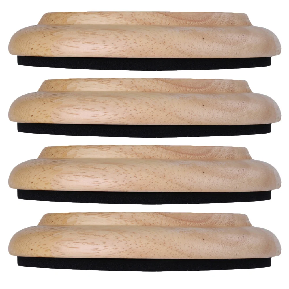 

4Pcs Piano Caster Cups Strong Eva Wood Material Slip-Resistant Vibration-Proof Silent Floor Protectors Piano Caster Cups