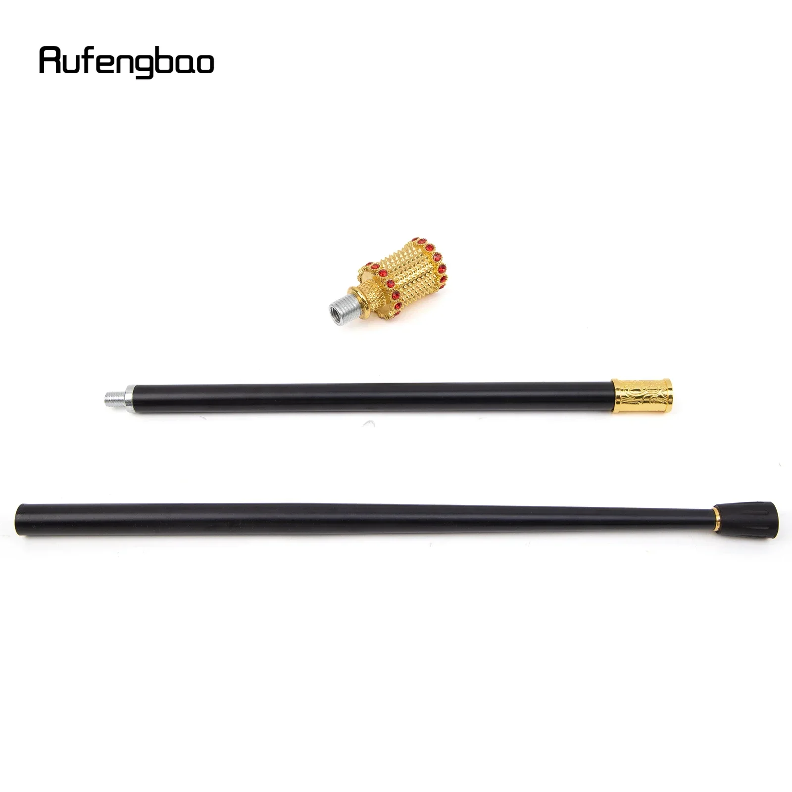 الذهبي الأحمر الاصطناعي الماس عصا للمشي الأزياء الزخرفية عصا للمشي شهم عصا الزخرفية ل تأثيري 94 سنتيمتر