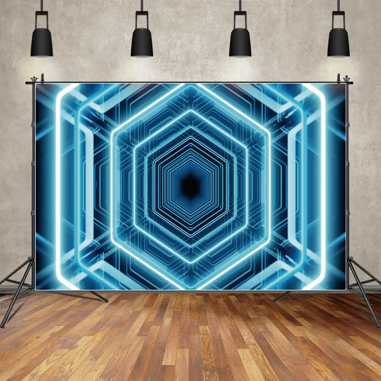 Bluey 3D kwiaty tła fotograficzne dekoracje dla dzieci Neon urodziny niestandardowe tła dla dzieci foto budka zdjęcia tła