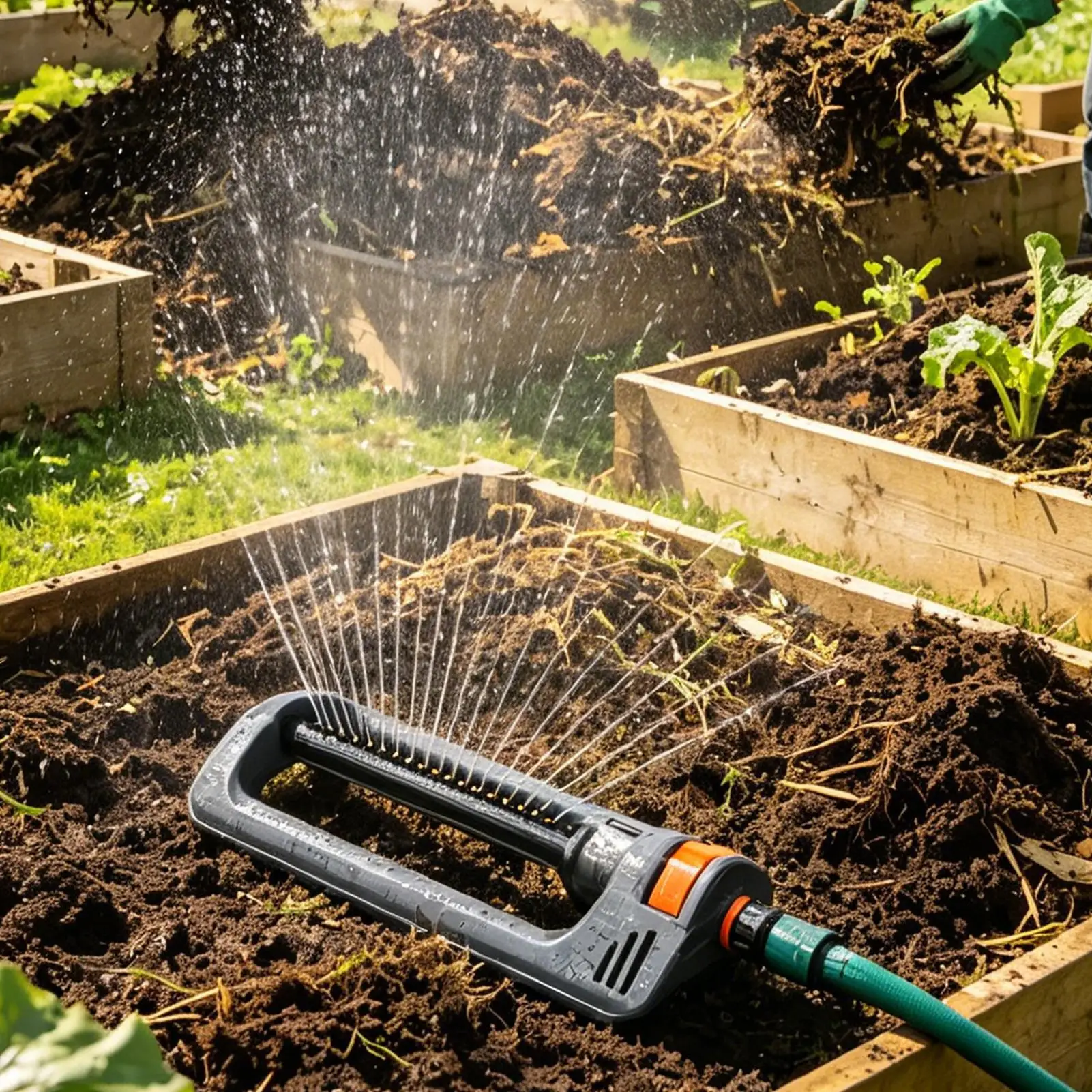 Lawn Sprinkler Oscillating 19 Nozzles Quick Connect Bundle Heavy Duty Large Coverage Lawn Sprinklers for Gardening Commercial