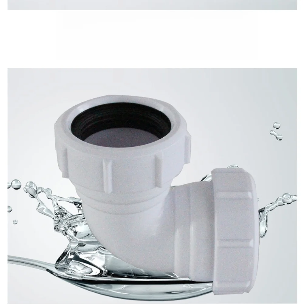 PVC Pipe Connector For Plumbing Shower Connector PVC Adapter PVC Material Right-angle Design Easy Installation