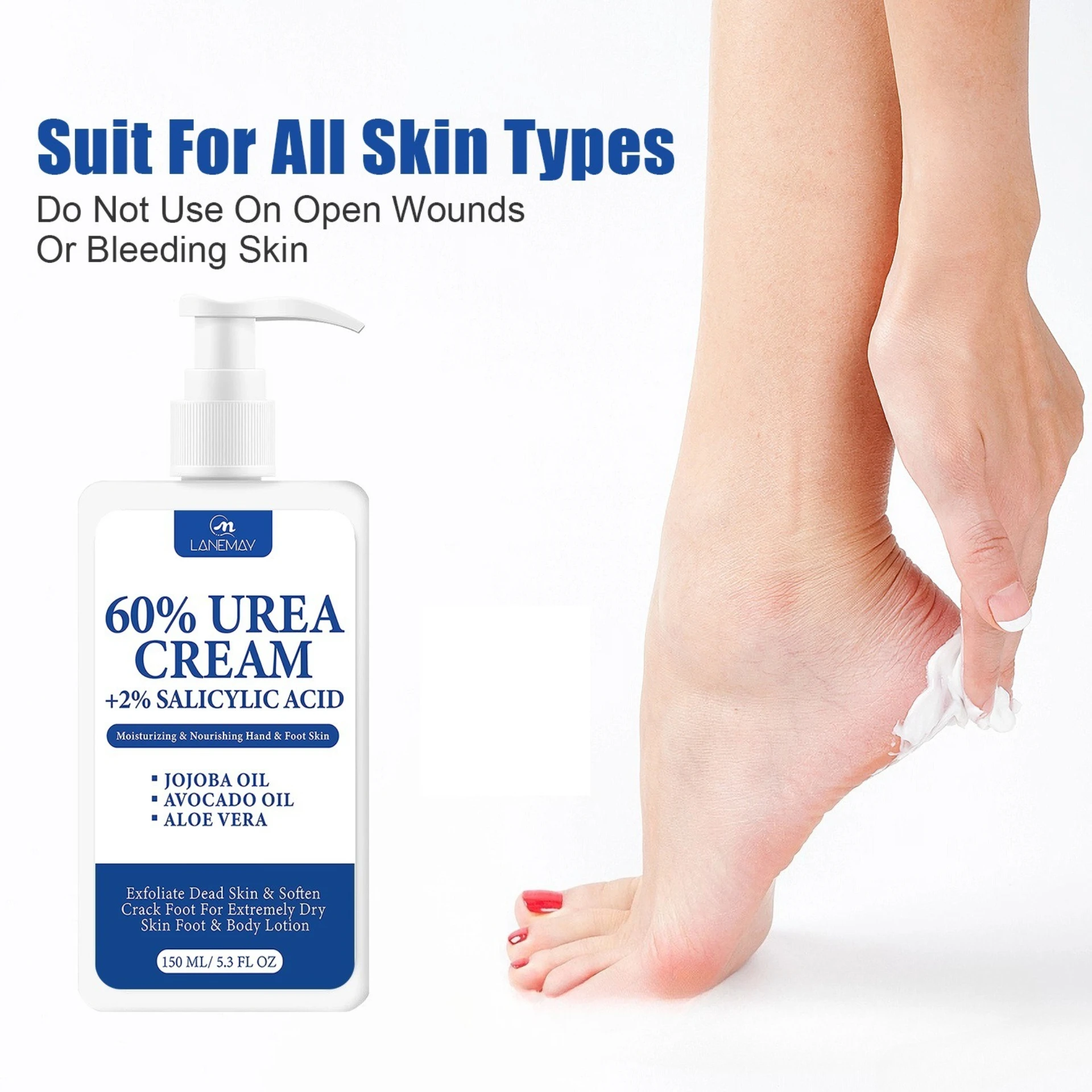 

150Ml Hand and Foot Care Urea Cream Hand and Foot Cream Soften the heel Exfoliating Heel Moisturizing Skincare