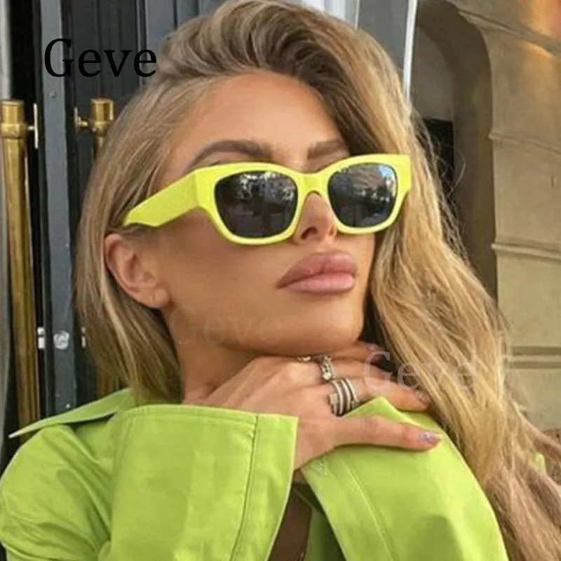 Vintage Shades For Women Trendy Small Square Sun Glasses Summer Popular Retro Sun Glasses New Fashion Female