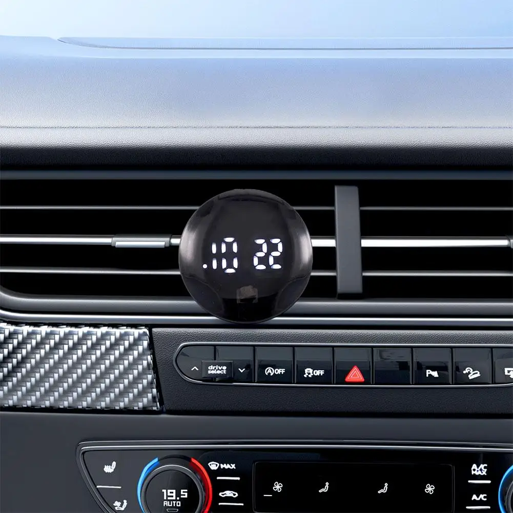 หน้าจอระบบสัมผัสนาฬิกาดิจิตอลรถสำหรับนาฬิกาแผงหน้าปัดรถยนต์กันน้ำแต่งรถอุปกรณ์เสริม