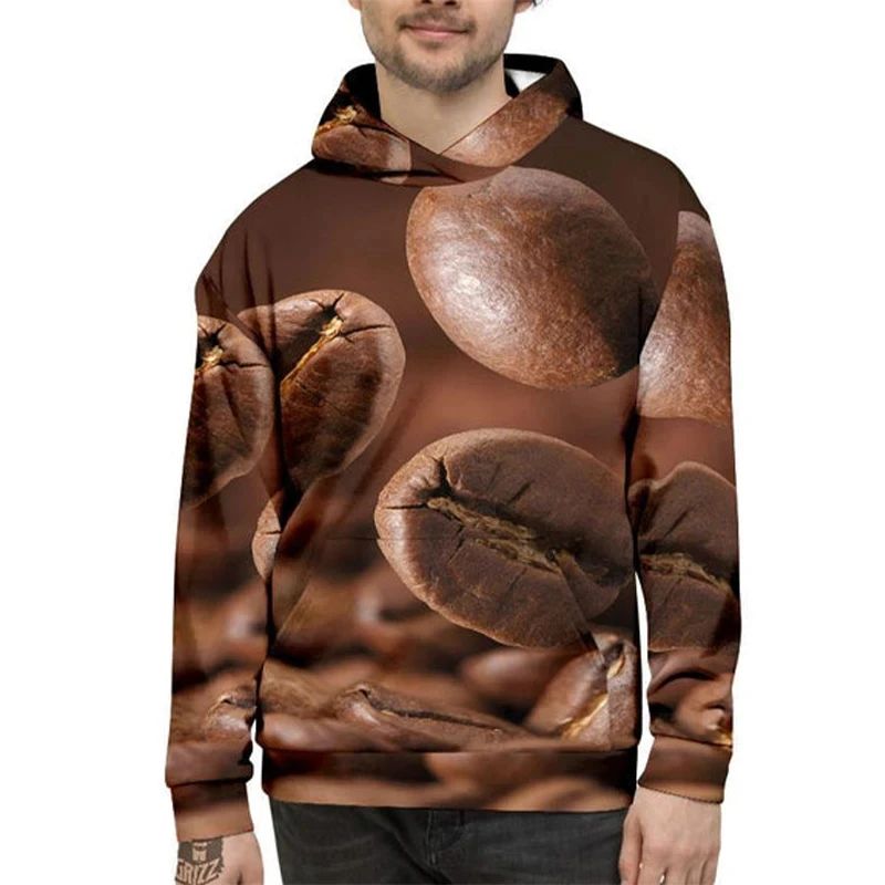 

Fashion Coffee Bean 3D Printed Hoodies For Men Clothes Funny Casual Women Sweatshirts Streetwear Pullovers Tracksuit Kids Hoody