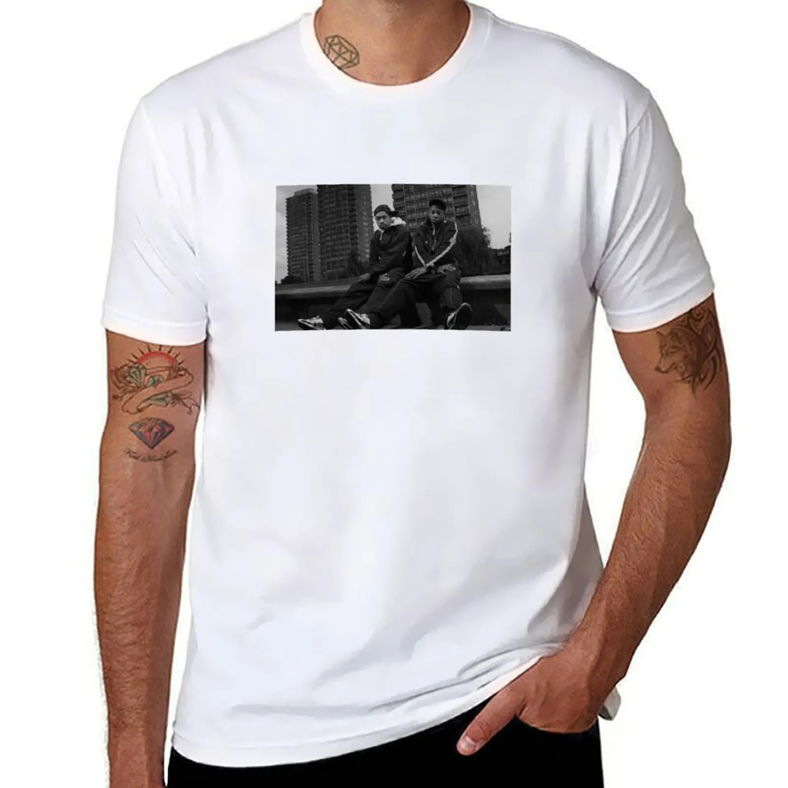 

Wiley and Dizzee Rascal Grime T-Shirt t shirts for man graphic funny cotton tshirt 100% T-Shirt
