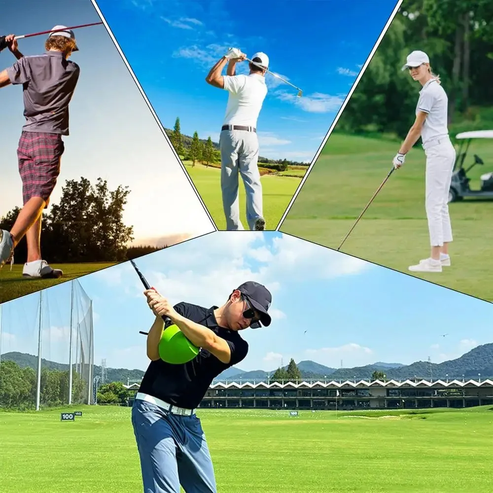 

New Training Aid Golf Swing Corrector Aid Tool Alignment Rod Head Connecting Ball Golf Swing Trainer