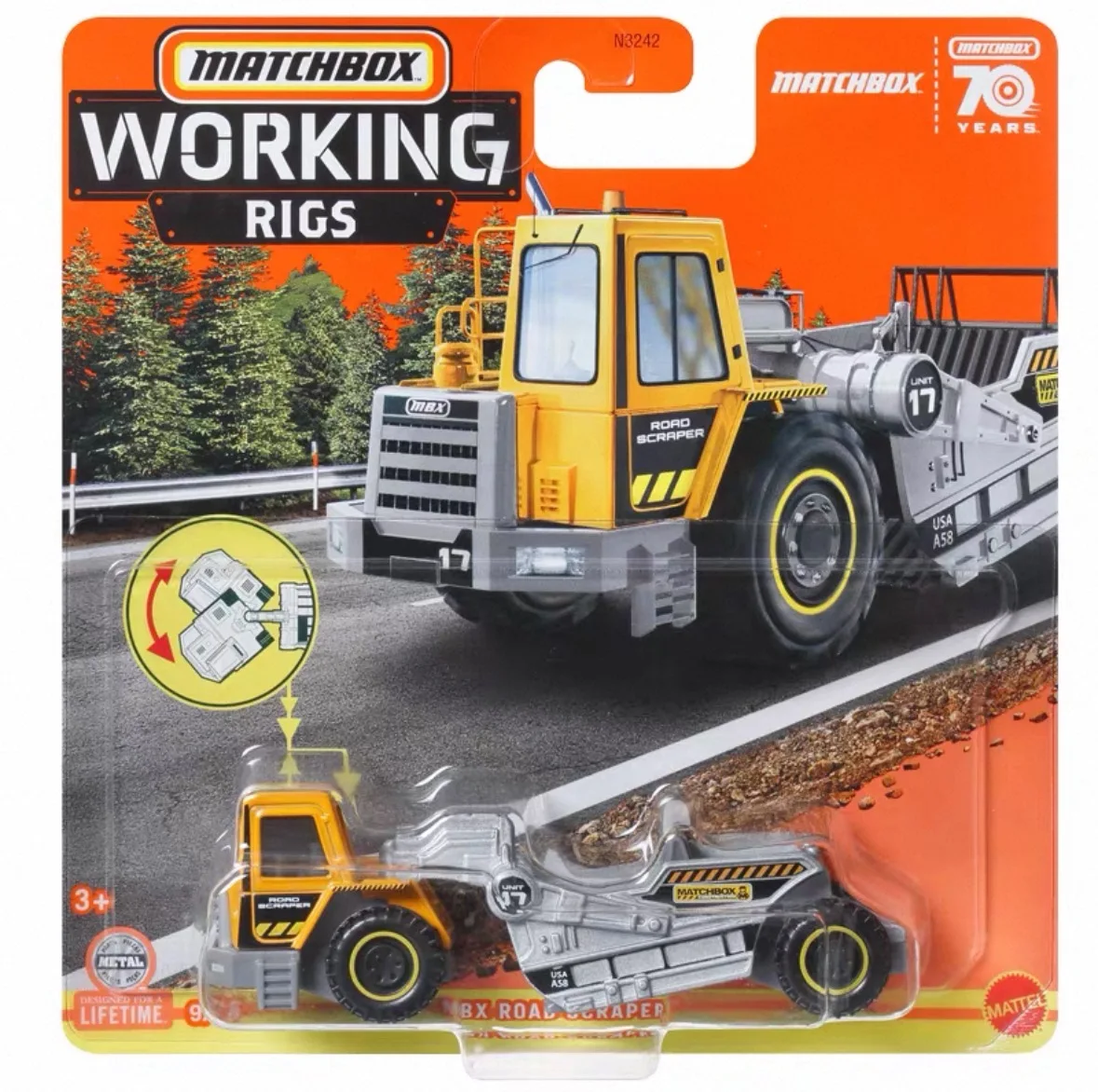 Originele Matchbox N3242 Working Rigs Serise DieCast Model Auto Speelgoed FedEx Truck Box Truck Collectie Jongen Verjaardagscadeau Verrassing