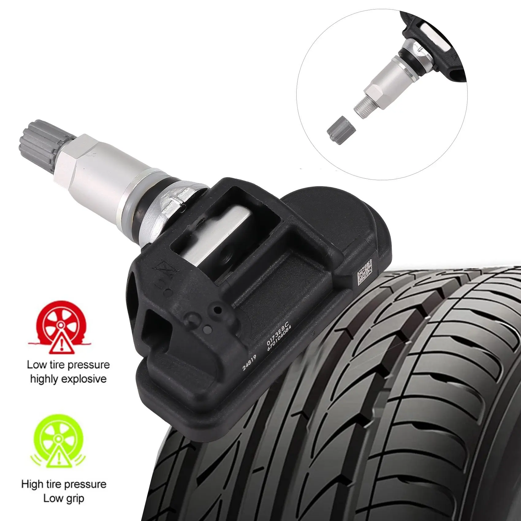 

Tire Pressure Sensor 433MHZ 670106084 670034786 For Alfa Romeo 4C Citroen Jumper Fiat Ducato Boxer 2013-2021