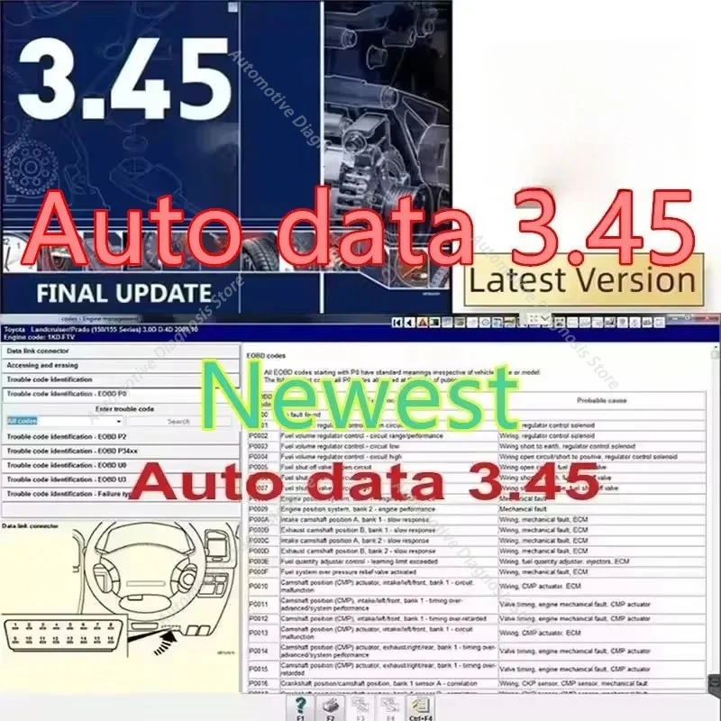 2026 hot selling newest  for  Auto Data 3.45 auto data car software with free install video to help autodata 3.45 car software