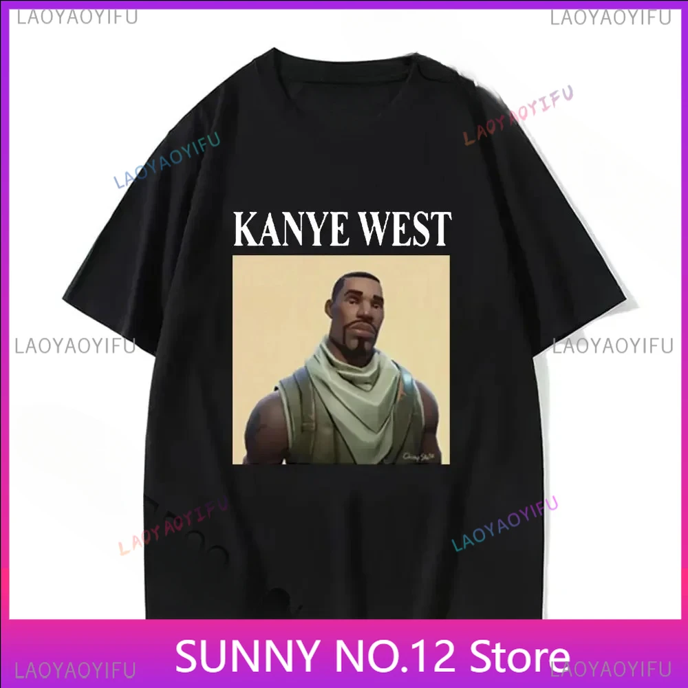 Camiseta divertida de Kanye West Meme para hombre y mujer camisa de estilo Rap Hip Hop Vintage manga corta top ropa calle