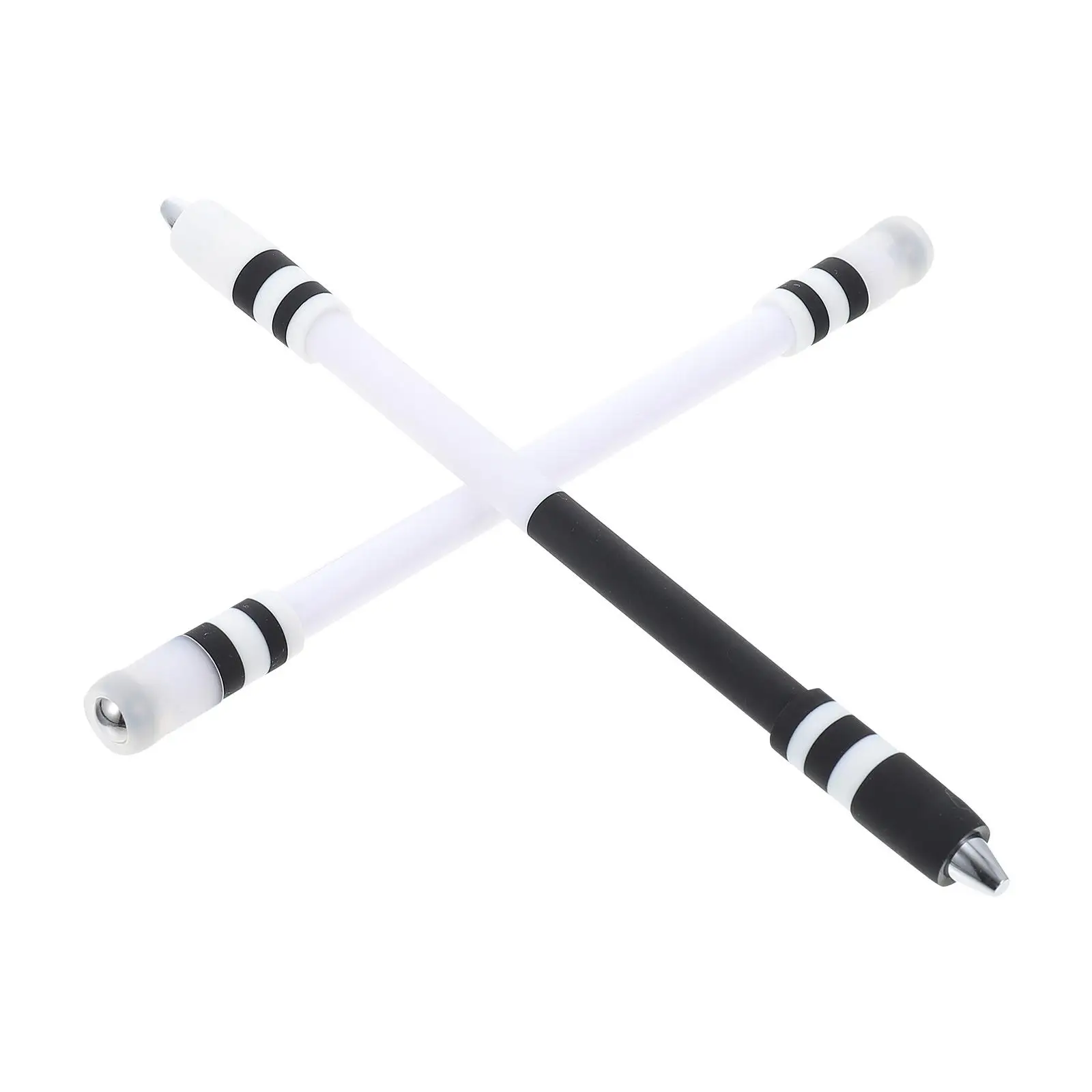2 Pcs Ballpoint Pen Special for Turning Student Spinning Silicone Animated Flipping