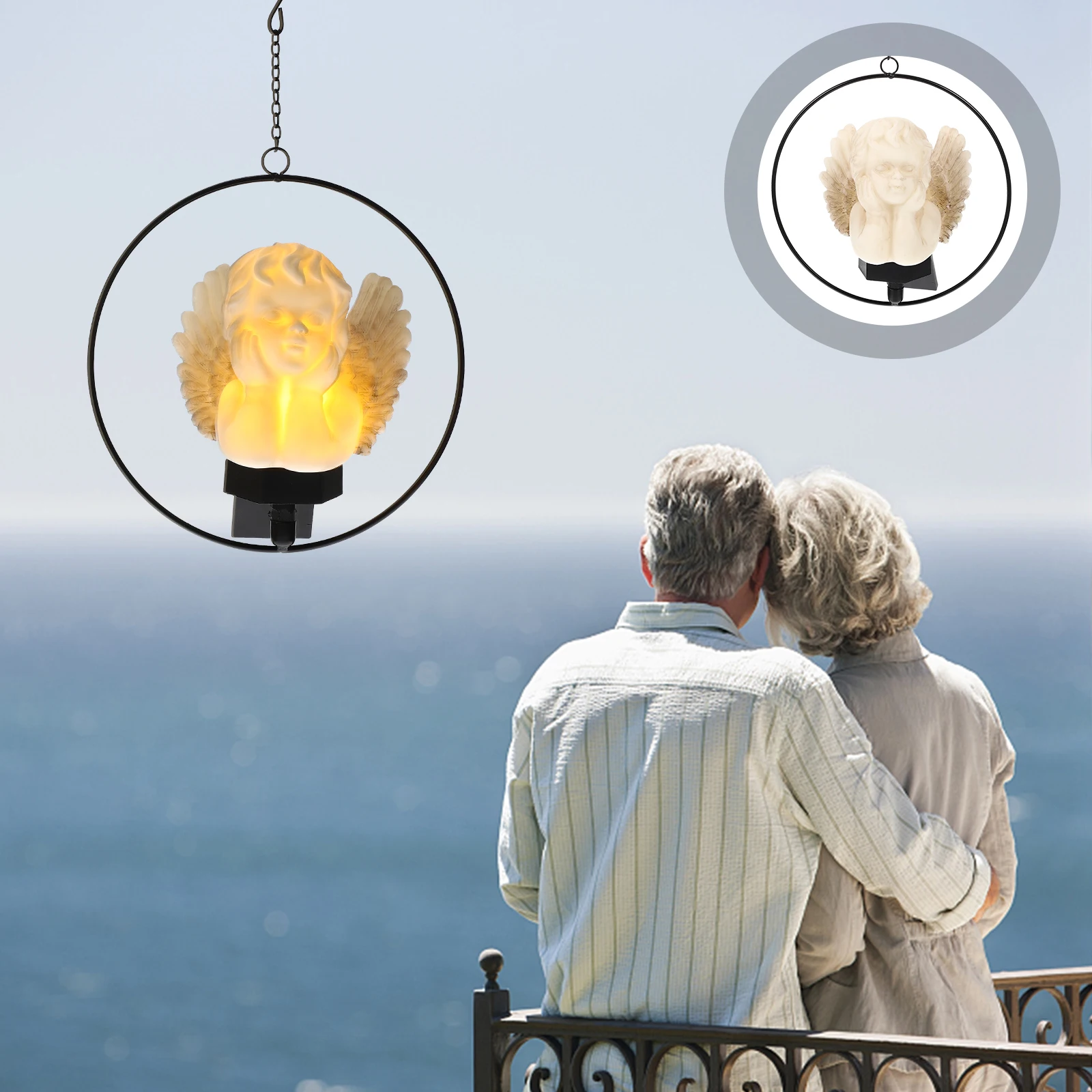 

Outdoor Hanging Decorative Lights Solar Lamp Wall Waterproof Power for Outdoors