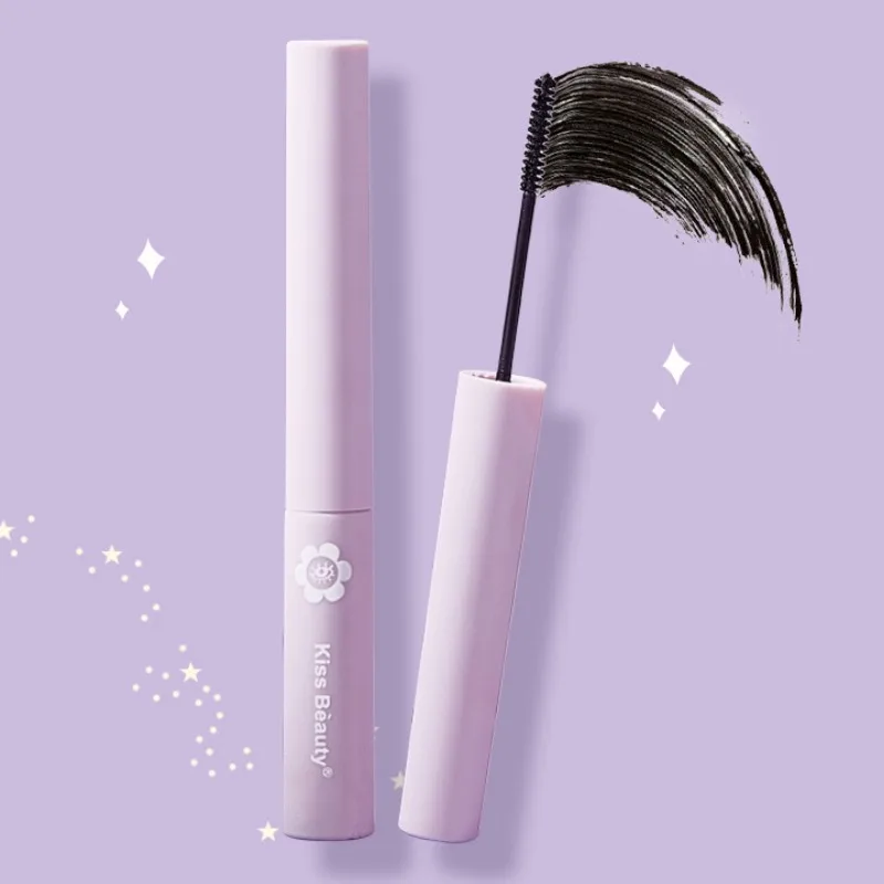 Mascara à pointe fine et bouclée, imperméable à l'eau et à la transpiration, petite tête de brosse, boucle à séchage rapide, pas facile à tacher, 1PC