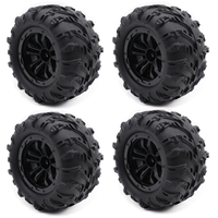 4PCS 12mm Hex Skidproof Rubber Tire 6034 for SCY 16101 PRO 16102 PRO Upgrade 1/16 RC Monster Truck Wheel Parts