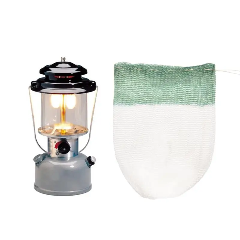 10Pcs Kerosene Lantern Lights Mantles Mesh Gauze Oil Gas Lamp Mantle Cover Tools Camping Non-Polluting Light Safe 8.5cm Sleeve