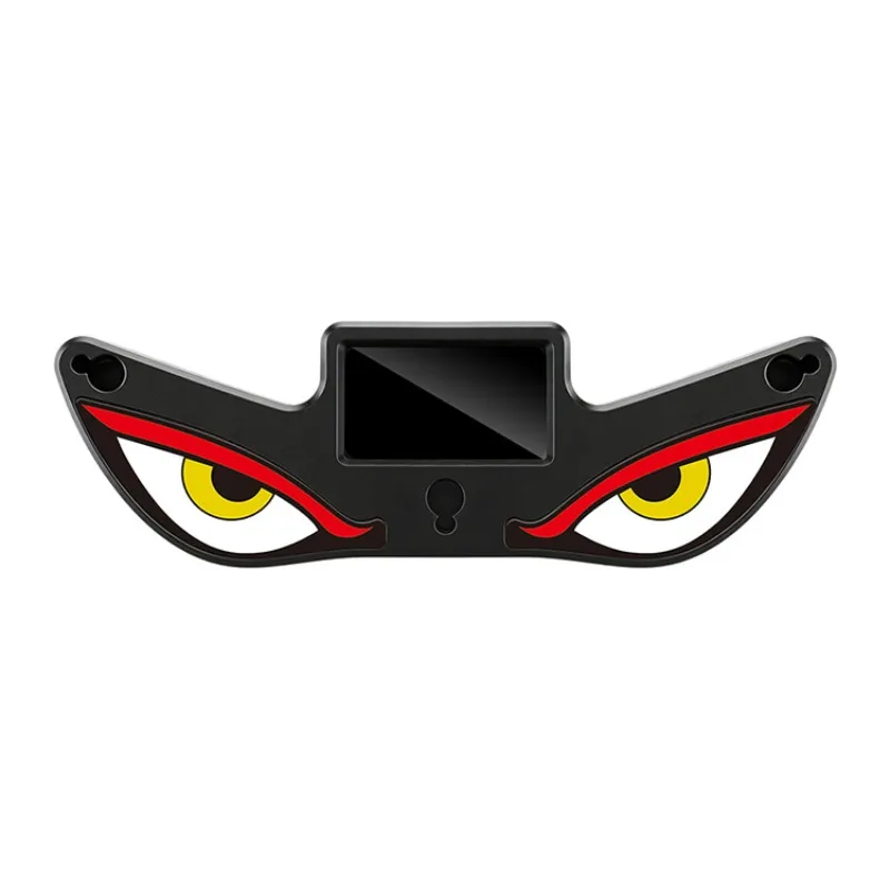 Car LED Demon Eye Shape Ambient Light Solar Powered RGB Atmosphere Lamp with Suction Cup USB Rechargeable Breathing Mode