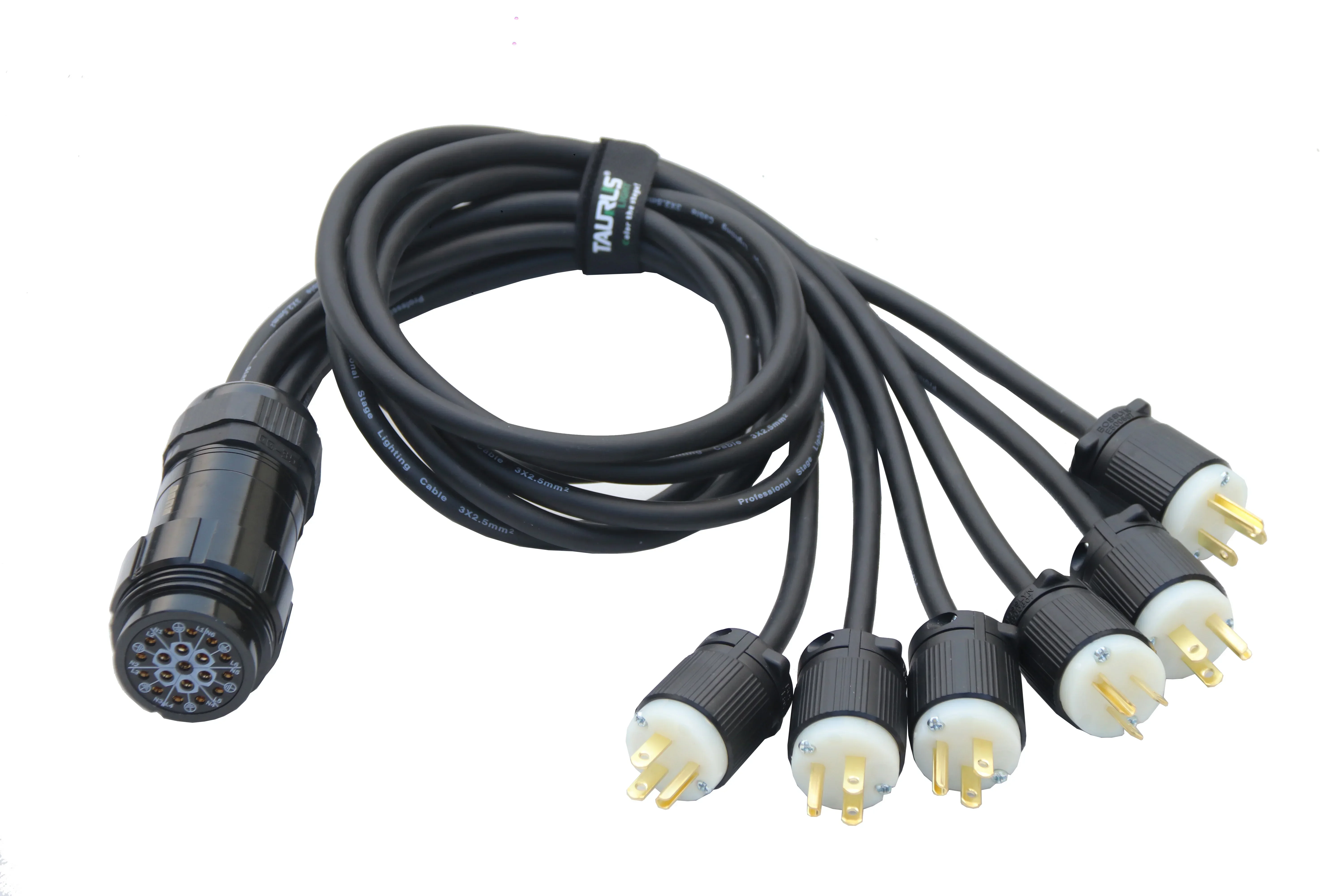 2026 كابل الاختراق Socapex 19 دبوس إلى كابل مقسم مقابس ذكر اديسون