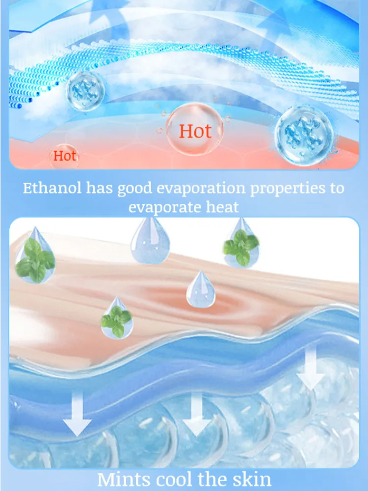 Students Summer Cooling Spray Portable Ice Feeling Clothing Training Relief Summer Car Seats Quickly Cooling Spray