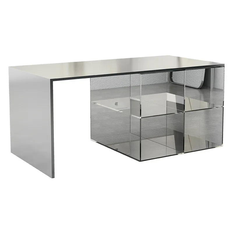 

Clothing store Nakajima Taiwan display table Acrylic water table Stainless steel combination display table