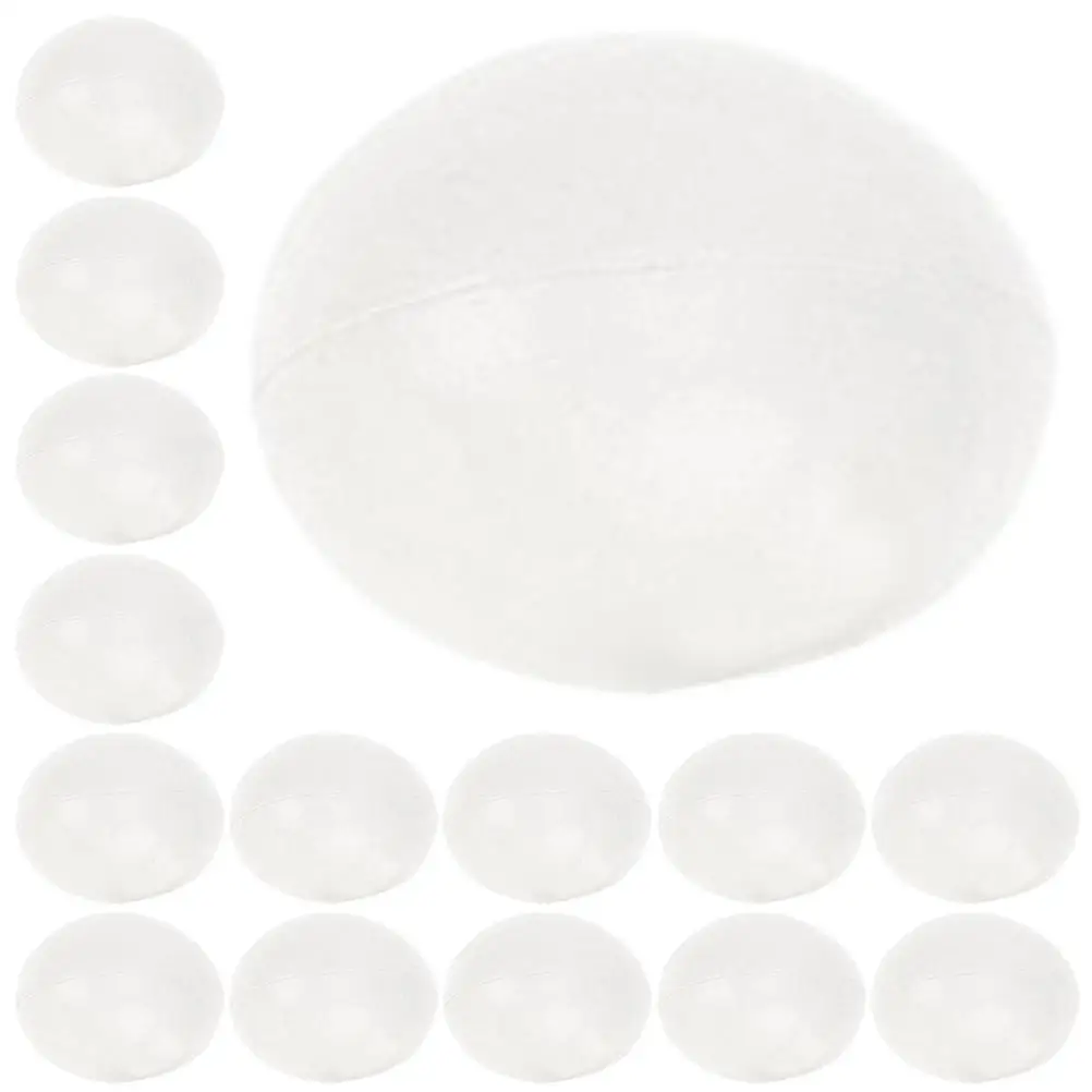 30 Pcs DIY Graffiti Eggs Paintable Plastic Easter Decorations Kids Toys Chicken Egg Shaped Craft Supplies Simulation Tools