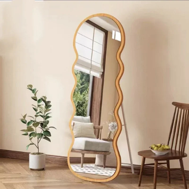 Full Body Mirror Self Adhesive Korean Style Living Room Mirror Bedroom Aesthetic Luxury Funky Travel Spiegel Wand Home Products