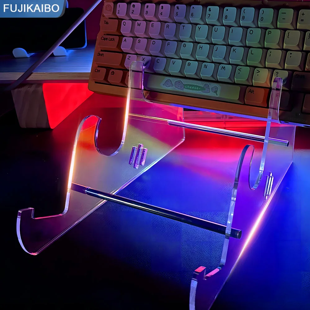 Keyboard Display Stand Transparent Durable Acrylic Keyboard Stand For Computer Mechanical Keyboard holder layer Rack Keypad tray